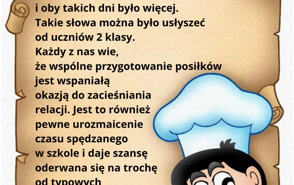 Zdjęcie do WSP&Oacute;LNE DRUGIE ŚNIADANIE W SZKOLE