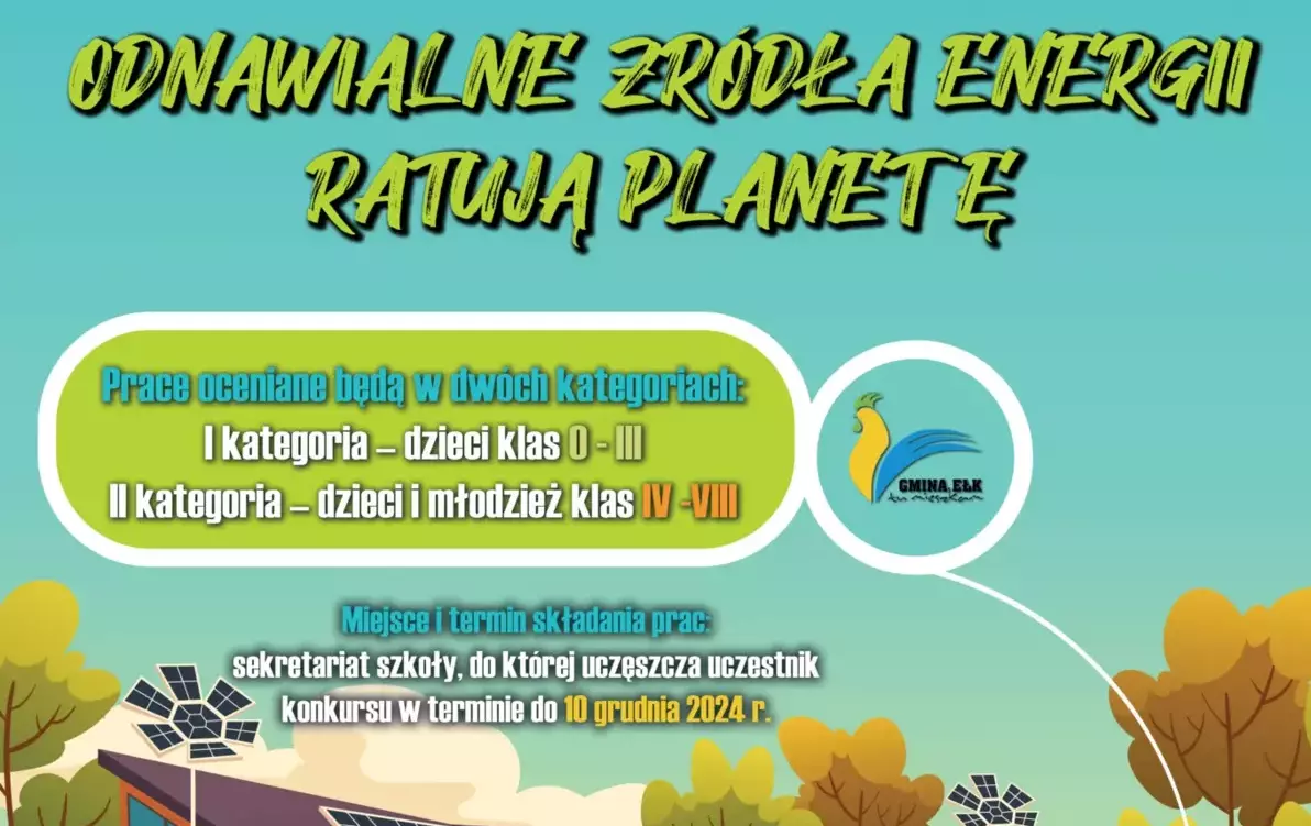 Zdjęcie do Gminny Konkurs Plastyczny &bdquo;Odnawialne źr&oacute;dła energii ratują planetę&rdquo;
