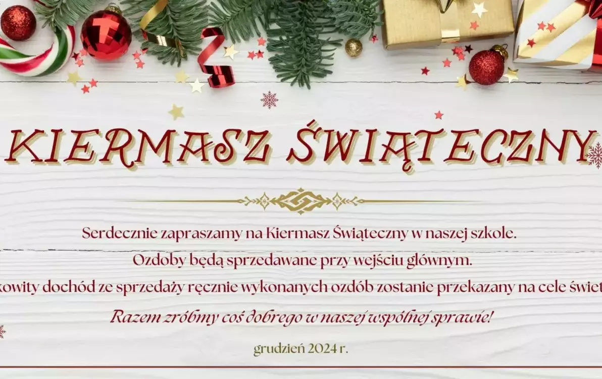Zdjęcie do Kiermasz Świąteczny 2024