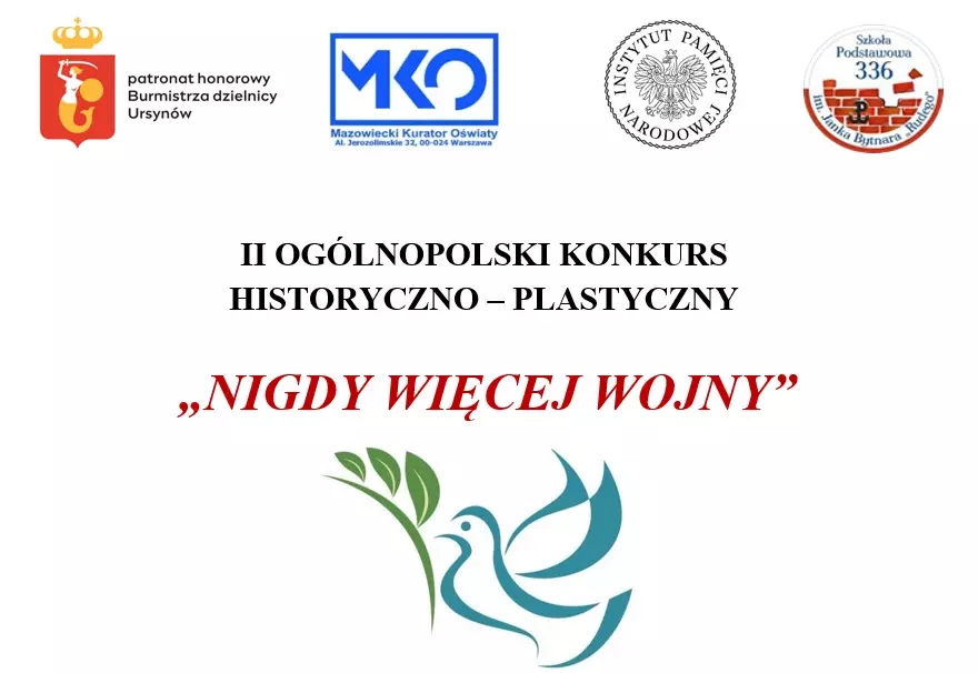 Zdjęcie do II OG&Oacute;LNOPOLSKI KONKURS HISTORYCZNO &ndash; PLASTYCZNY "Nigdy więcej wojny"