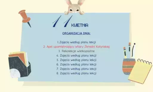 Zdjęcie do 11 kwietnia 2025 REKOLEKCJE, APEL