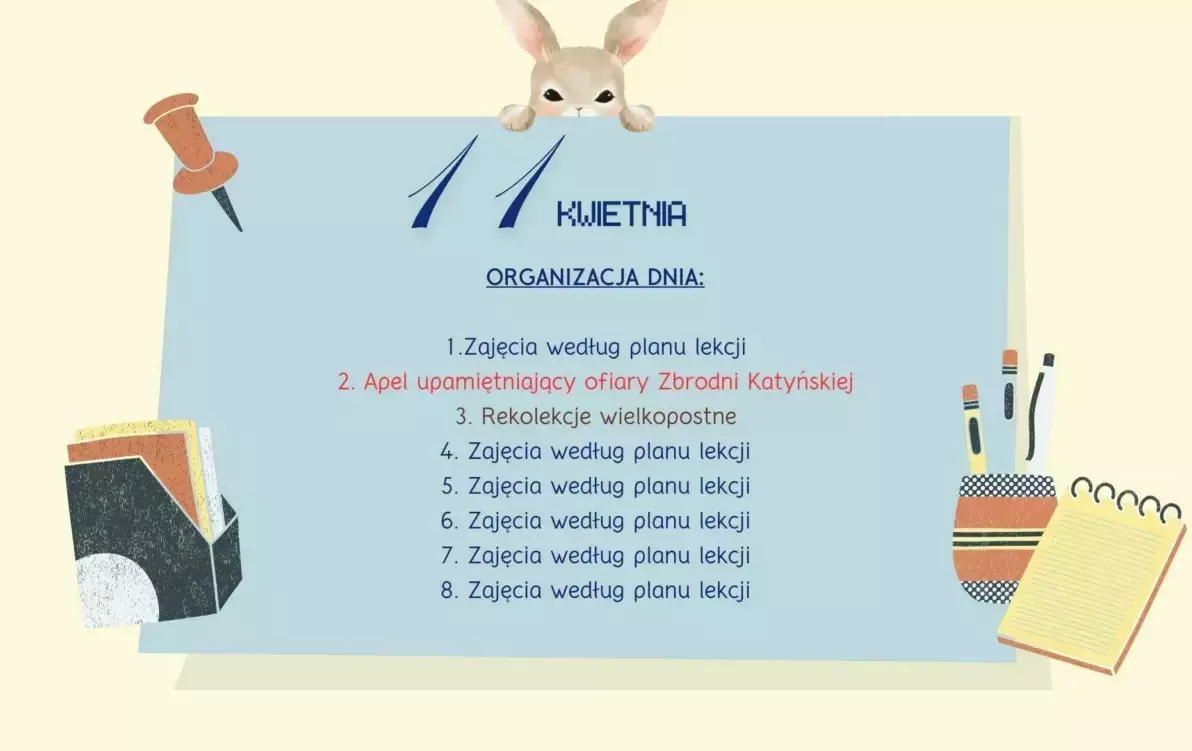 Zdjęcie do 11 kwietnia 2025 REKOLEKCJE, APEL