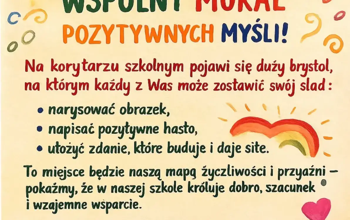 Zdjęcie do Mural pozytywnych myśli