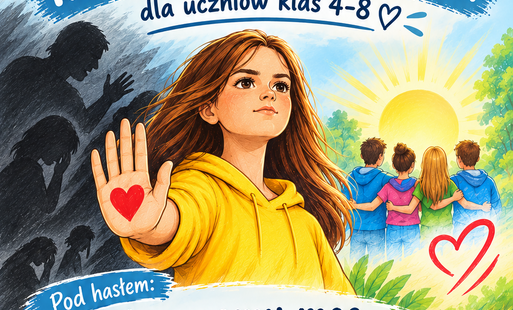 MIĘDZYSZKOLNY GMINNY KONKURS PLASTYCZNY „JAKĄ MAMY MOC, BY POKONAĆ PRZEMOC?”