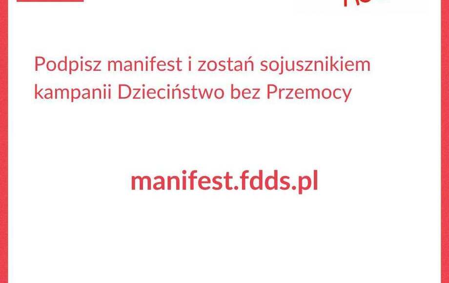 Kampania Dzieciństwo bez Przemocy zaprasza do podpisania manifestu
