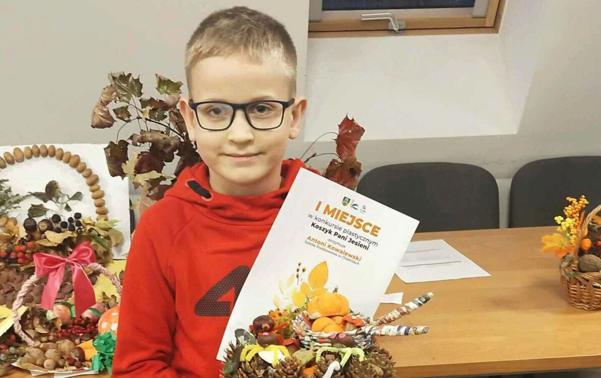 Zdjęcie do I miejsce w gminnym konkursie plastycznym "Kosz Pani Jesieni"