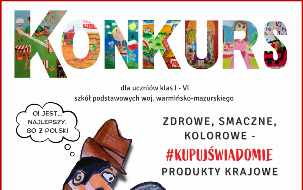 Zdjęcie do Konkurs plastyczny pt. &rdquo;Zdrowe, smaczne, kolorowe &ndash; #KupujŚwiadomie produkty krajowe&rdquo;