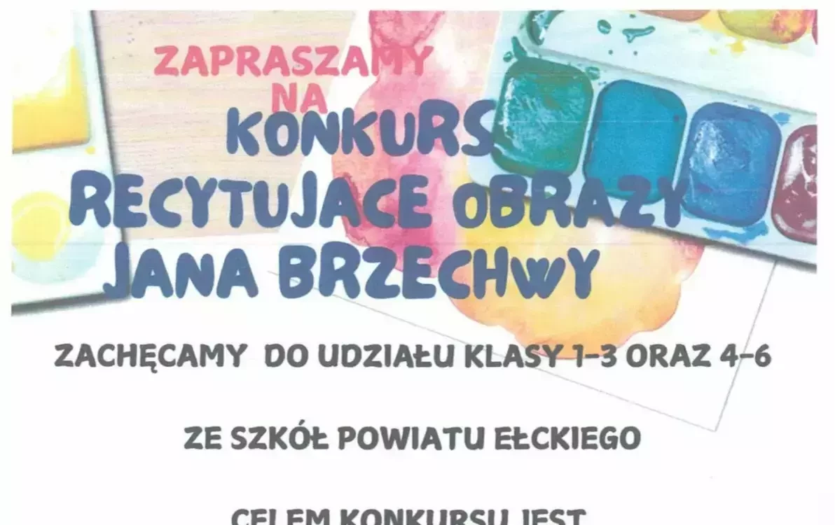 Zdjęcie do Konkurs Logopedyczno-Plastyczny &bdquo;Recytujące obrazy Jana Brzechwy&rdquo;,