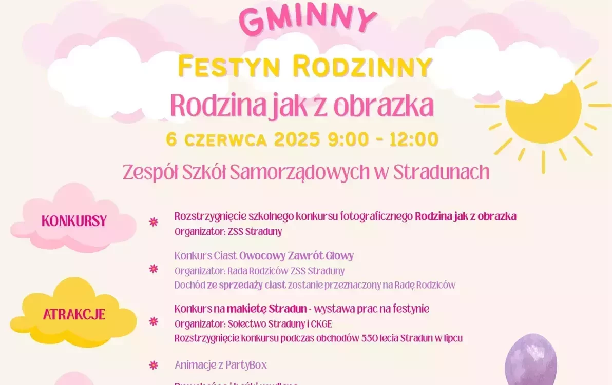 Zdjęcie do GMINNY FESTYN RODZINNY
